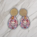 pendientes mujer Gato Klimt 01-3