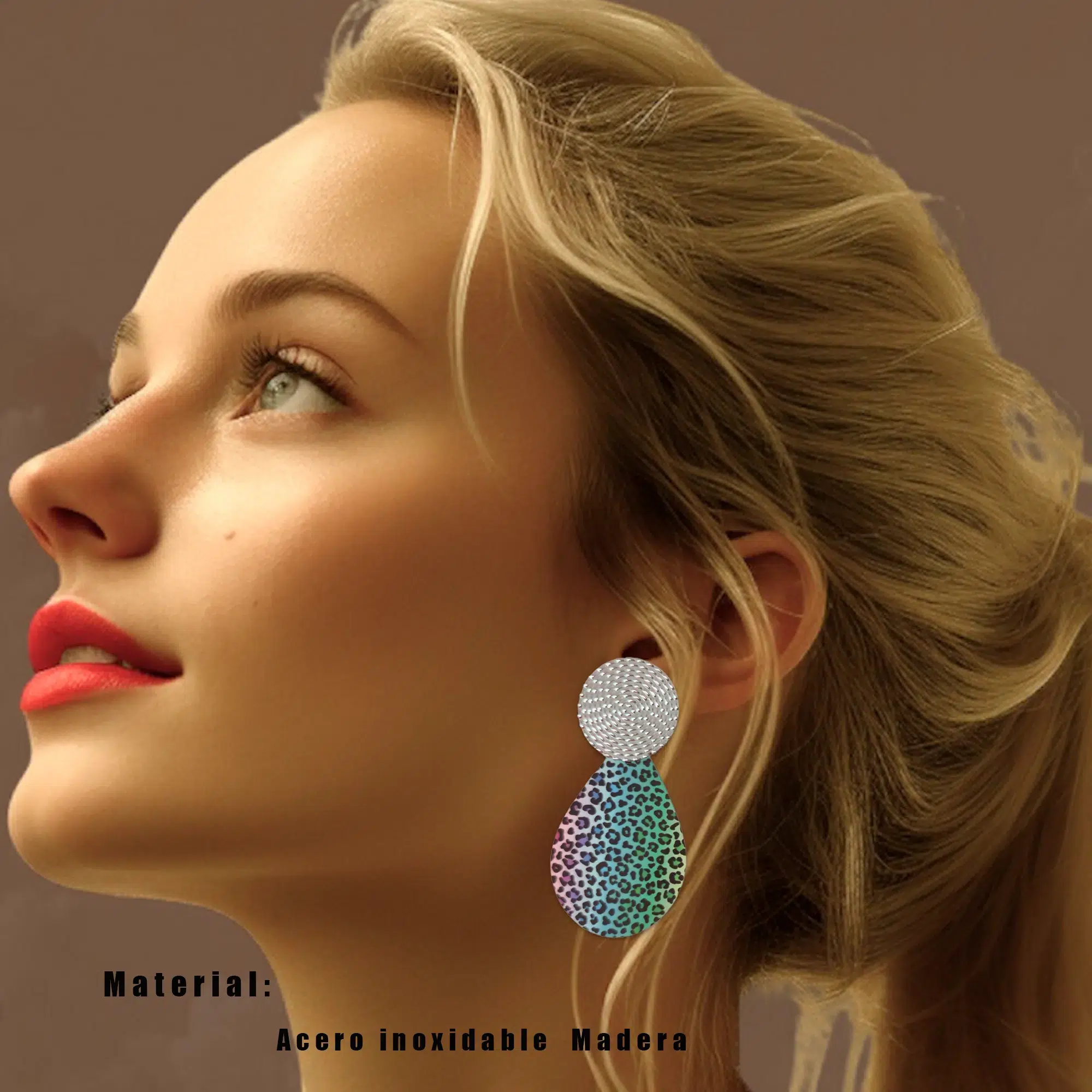pendientes mujer Animal print 01 02